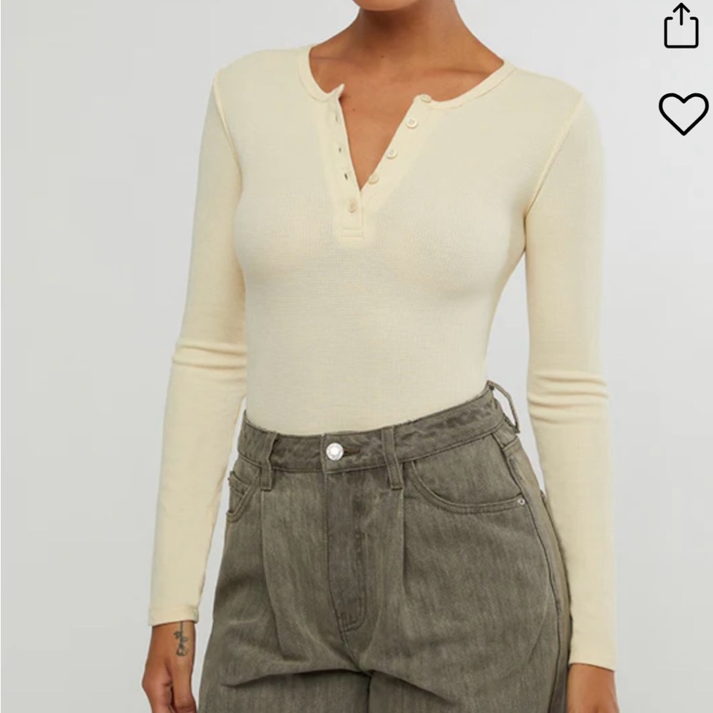 WeWoreWhat Cream Bodysuit - Picture 2 of 9
